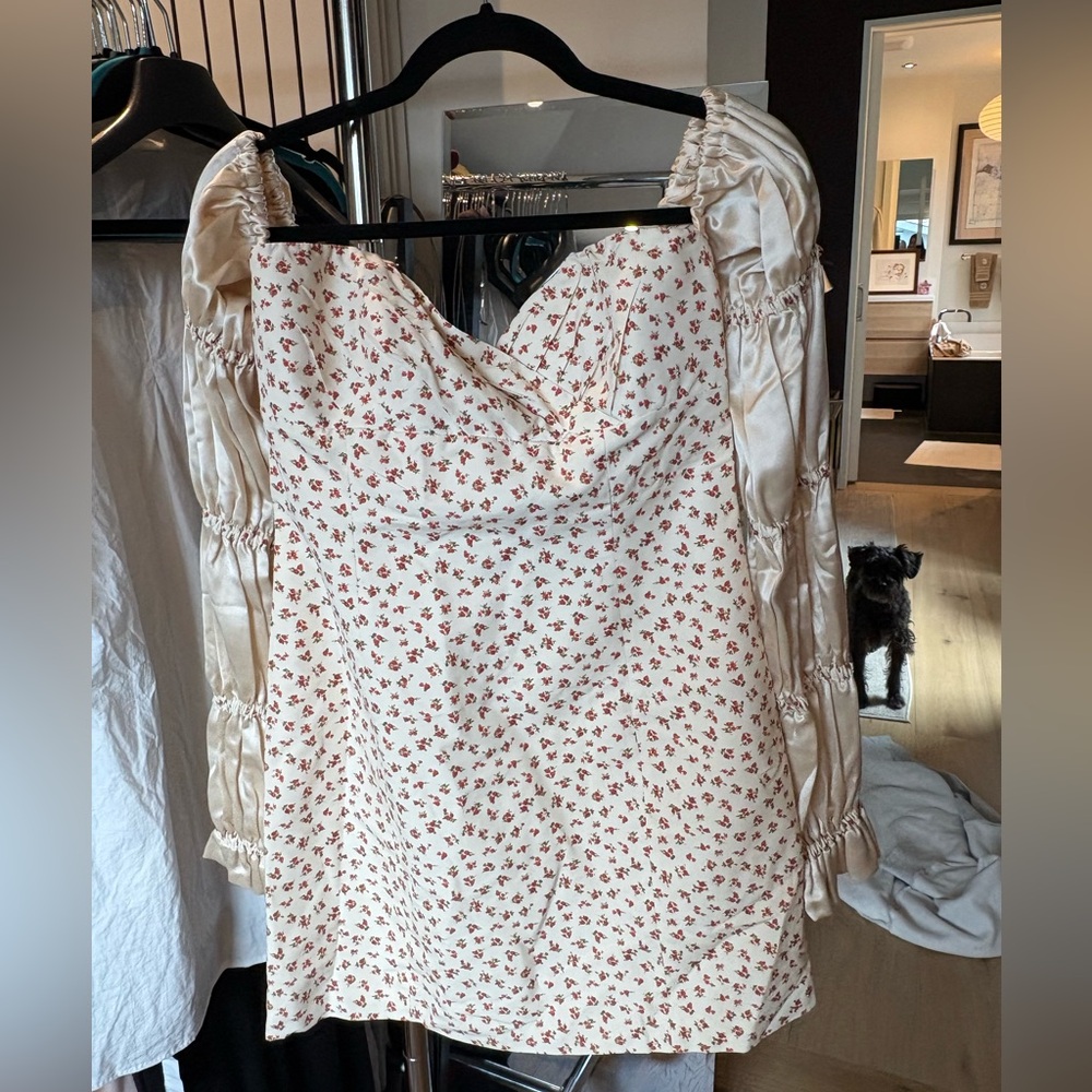 Nana Jacqueline Cream Floral Mini Dress